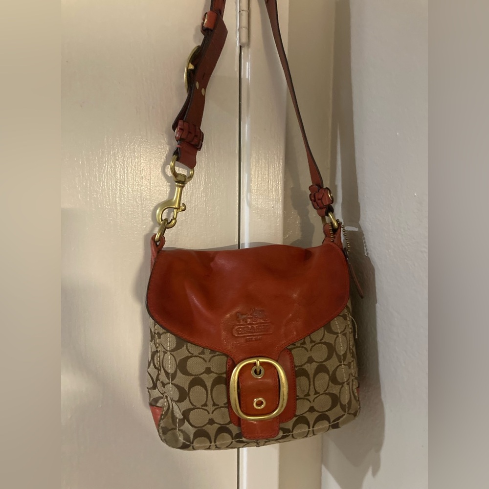 COACH Bleeker Legacy Signature Handbag Vintage
